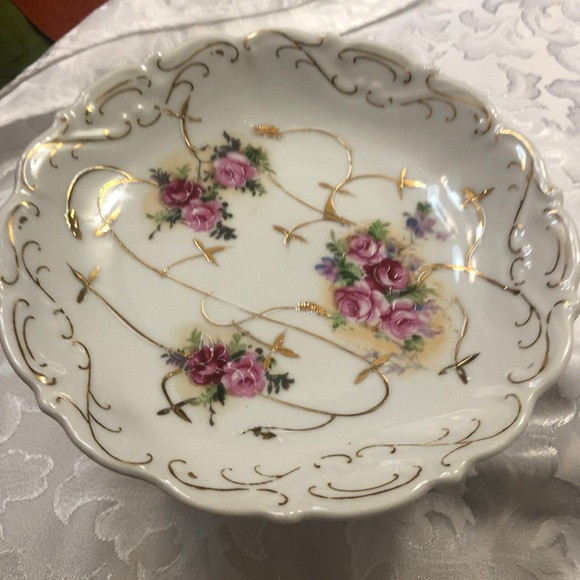 Vintage Kalk German Ceramic Compote Pedestal, Candy Dish, Dessert Dish - Picture 6 of 8